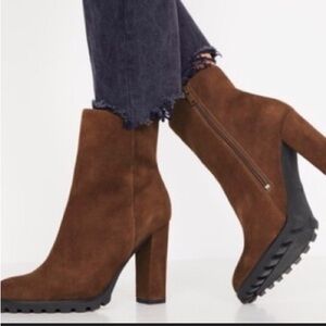 Aldo Tan Suede Heeled Boots